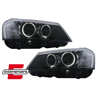 PHARE ANGELS EYES BMW X3 10-14 NOIR