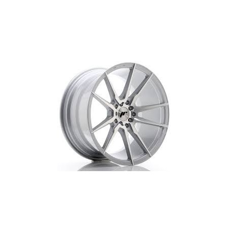 4 JANTES JR21 18X8.5 4X100 ET40 GRIS SILVER FACE POLIE