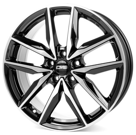4 JANTES CMS C28 5X112 7X17 ET40 NOIR POLIES