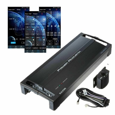 RZ5.2500DSP AMPLIFICATEUR 5 CANAUX POWER ACOUSTIK 2500W AVEC PROCESSEUR DSP INTEGRE + REMOTE