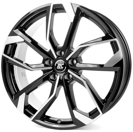 4 JANTES RC34 17X7 4X108 E20 NOIRES POLIES