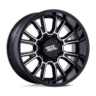 4 JANTES MOTO METAL 18X9 6X139 ET1 NOIRES POLIES