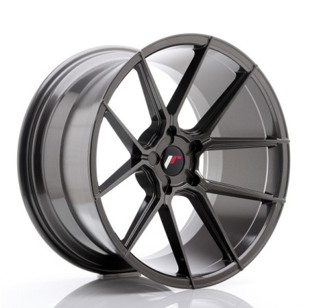 4 JANTES JAPAN RACING JR30 18X8.5 5X112 ET40 NOIR BRILLANT