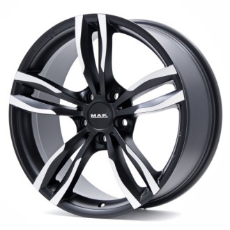 4 JANTES MAK LUFT 19X8.5 5X112 ET25 NOIRES FACE POLIES