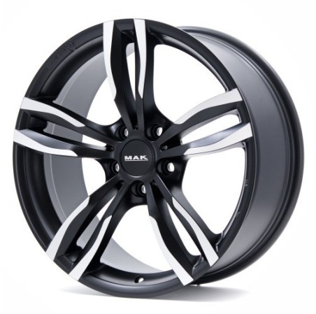 4 JANTES MAK LUFT 19X8.5 5X112 ET25 NOIRES FACE POLIES