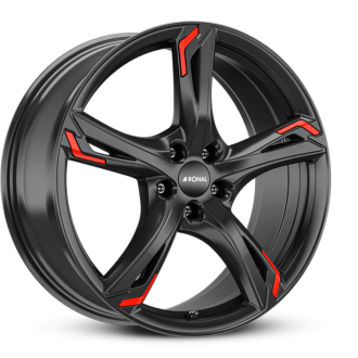 4 JANTES RONAL R62 RED 5X112 7.5X18 E