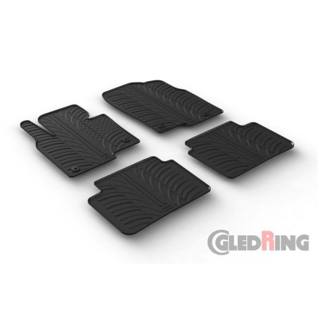 
Set tapis de caoutchouc sur mesure pour Mazda CX-5 6/2017- (T profil 4-pièces + clips de montage)