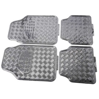 TAPIS CAOUTCHOUC LOOK ALU CARBONE