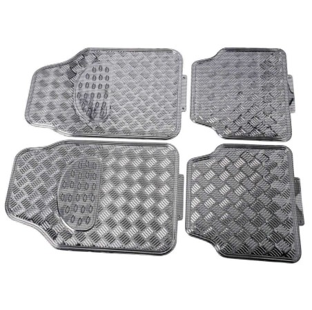 TAPIS CAOUTCHOUC LOOK ALU CARBONE