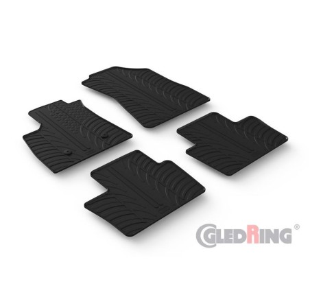 Set tapis de caoutchouc sur mesure pour Renault Austral-e E-Tech Hybrid 2022- (T profil 4-pièces)