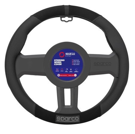 COUVRE VOLANT SPARCO NOIR