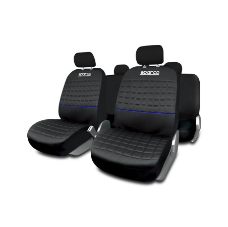 JEU DE HOUSSES COMPLET LAZIO SPARCO NOIR/ BLEU
