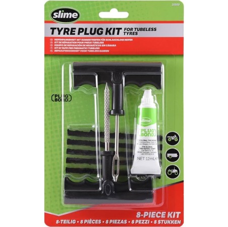KIT MECHES POUR PNEUS SLIME (5 MECHES + 2 OUTILS + PLUG BOND)