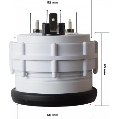 INSTRUMENT BLACK LINE MANOMETRE PRESSION TURBO 2B