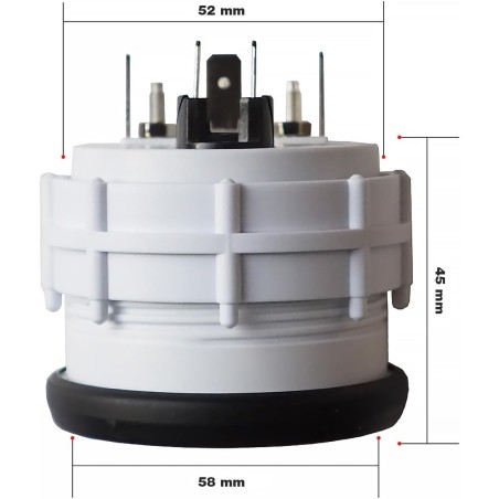 INSTRUMENT BLACK LINE MANOMETRE PRESSION TURBO 2B