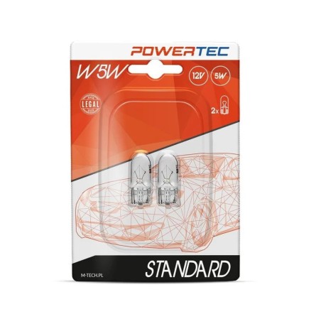 AMPOULE HALOGENE W2,1X9,5D W5W T10 12V 5W (BLISTER) X2 MTECH