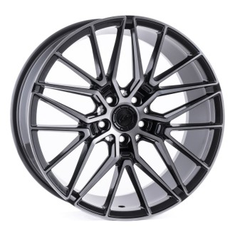 4 JANTES JR38 19X8.5 5X112 ET45 NOIR BRILLANT FACE POLIE...