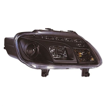 PHARE DEVIL EYE pour Volkswagen Touran 2003-2006 OU Caddy II 2004-2010 FOND Noir