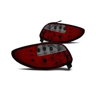 FEUX ARRIERE PEUGEOT 206 ET 206+ FINITION ROUGE FUME