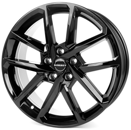4 JANTES BORBET N 4X100 7X17 ET 38 noir brillant