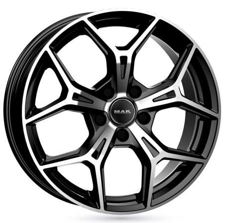 4 JANTES MAK EPICA 4X108 7X18 ET25 noires polies