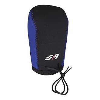 COUVRE POMMEAU NOIR ET BLEU