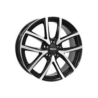 4 JANTES MONACO WHEELS CL2 5X108 6.5X16 ET 45 NOIR FACE...