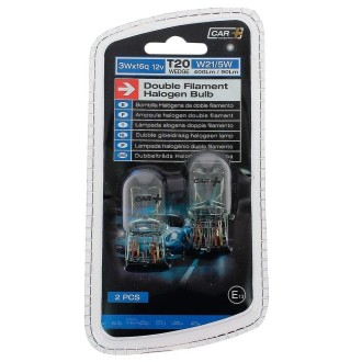 BLISTER 2 AMPOULES 12V W21/5W T20