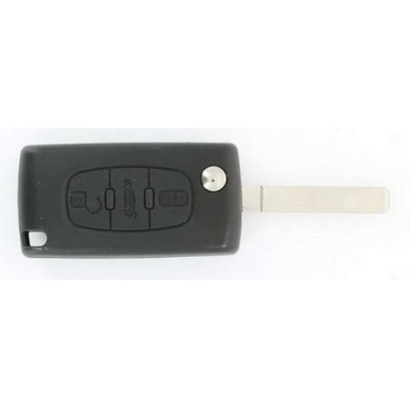 COQUE CLE ADAPTABLE PSA 3 BOUTONS LAME FRAISEE RETRACTABLE 7MM