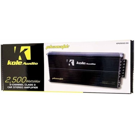 Amplificateur stéréo compact 5 canaux de classe D Kole Audio KP2500.5D
