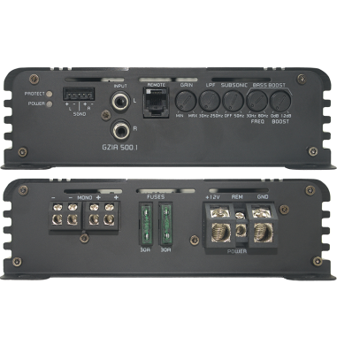 AMPLIFICATEUR MONO GROUND ZERO 580W RMS SOUS 1 OHM