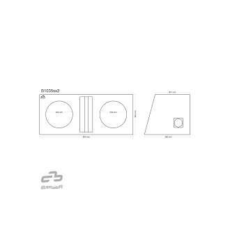 CAISSON DE BASSE 2X25CM BASS REFLEX DIMENSIONS... 2