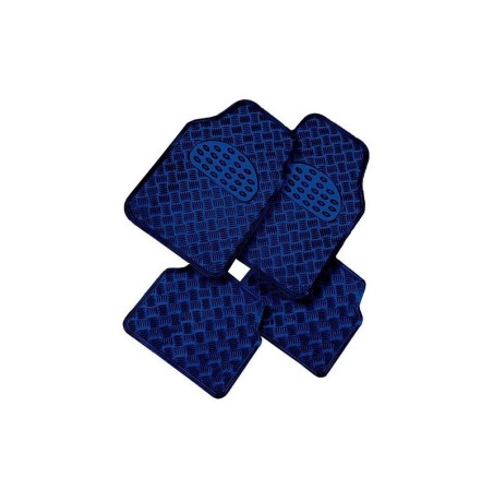 TAPIS METALIC CARBONE BLUE
