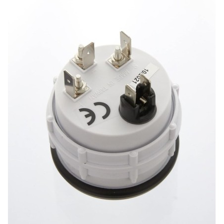 MANOMETRE TEMPERATURE EAU FOND NOIR