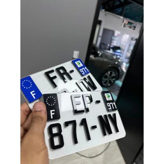 PLAQUE MOTO 4D LOGO 971