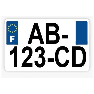 PLAQUE MOTO PLEXIGLASS LOGO 971 210X130 MM