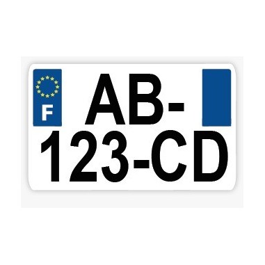 PLAQUE MOTO PLEXIGLASS LOGO 971 210X130 MM