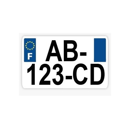 PLAQUE MOTO PLEXIGLASS LOGO 971 210X130 MM