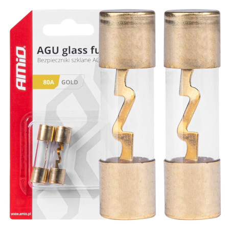 FUSIBLES AGU VERRE 80A X 2 AMIO