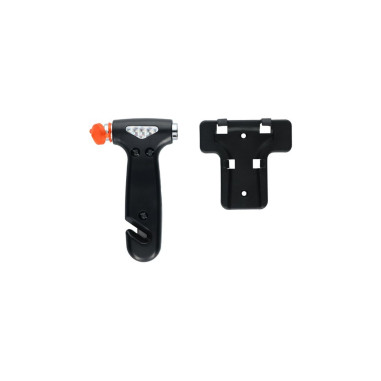 MARTEAU BRISE VITRES D'URGENCE NOIR CARPOINT
