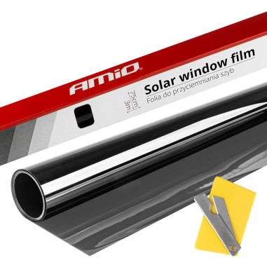 FILM SOLAIRE 30% NOIR 75X300CM POUR VITRES AMIO