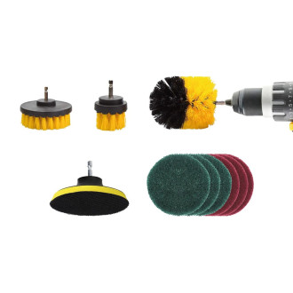 JEU DE BROSSES POUR PERCEUSE - 10 PIECES AMIO
