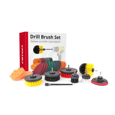 JEU DE BROSSES POUR PERCEUSE - 22 PIECES AMIO