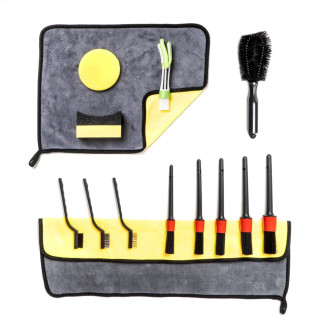 KIT 14 PCS BROSSES, ÉPONGES ET MICROFIBRES AMIO