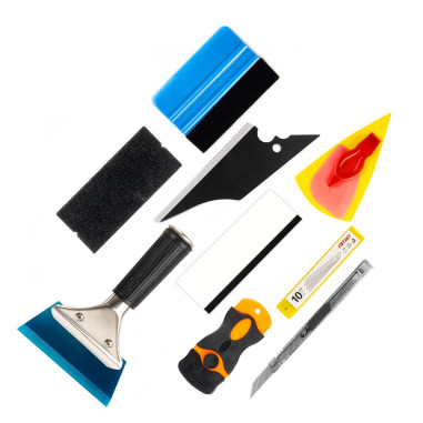 JEU D'OUTILS 24PCS POUR POSE DE FILM SOLAIRE AUTO