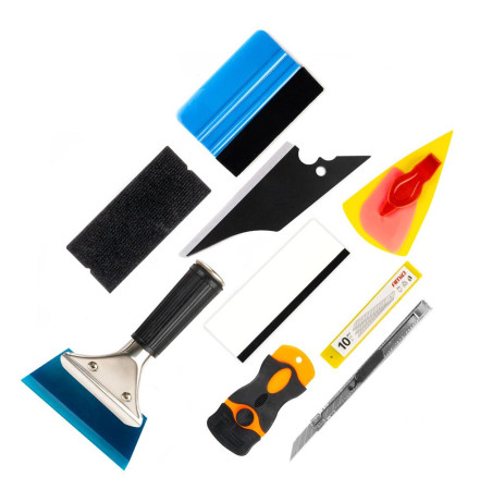 JEU D'OUTILS 24PCS POUR POSE DE FILM SOLAIRE AUTO
