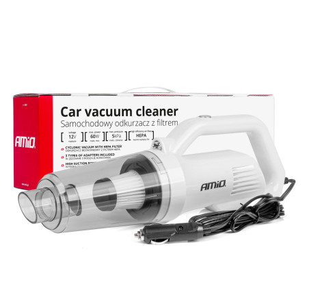 ASPIRATEUR DE VOITURE 12V 60W AVEC EMBOUTS AMIO