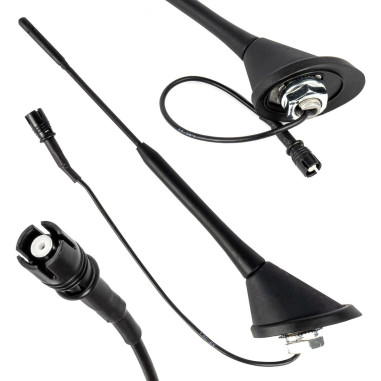 ANTENNE DE VOITURE AMPLIFIEE 25,4CM RAKU-2 ANT10 AMIO