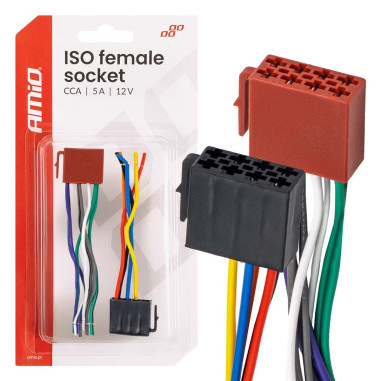 CONNECTEUR FEMELLE ISO CCA 5A 12V AMIO