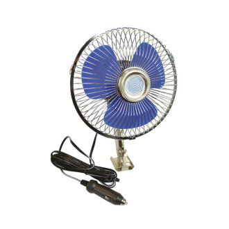 VENTILATEUR METAL PIVOTANT 12V Ø15.3CM 2